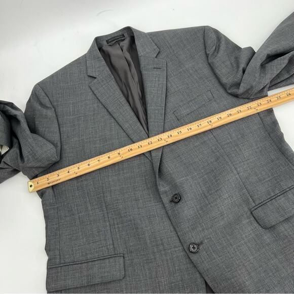 Lauren Ralph Lauren Mens Sportcoat Suit Jacket Blazer 2 button gray wool Stretch - Picture 15 of 15